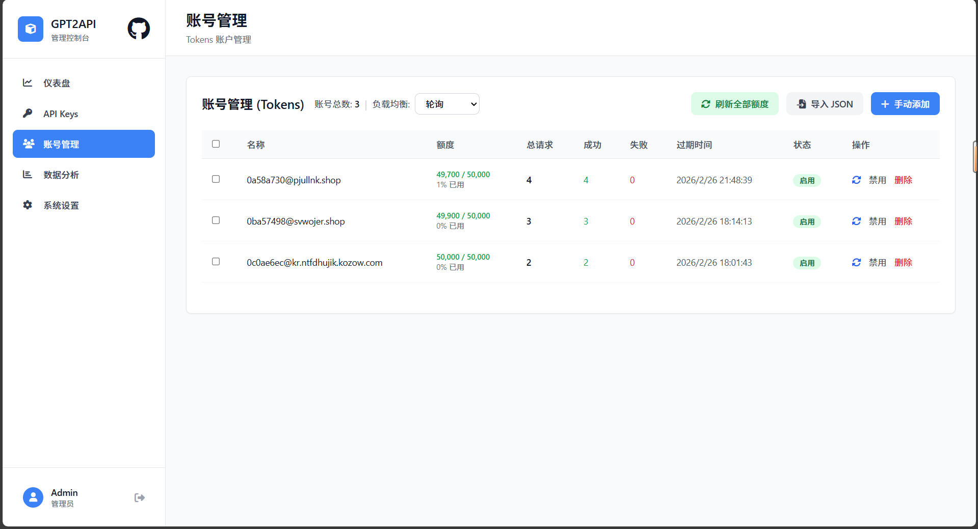 账号管理